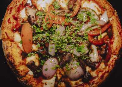 Pizza filete Salteado